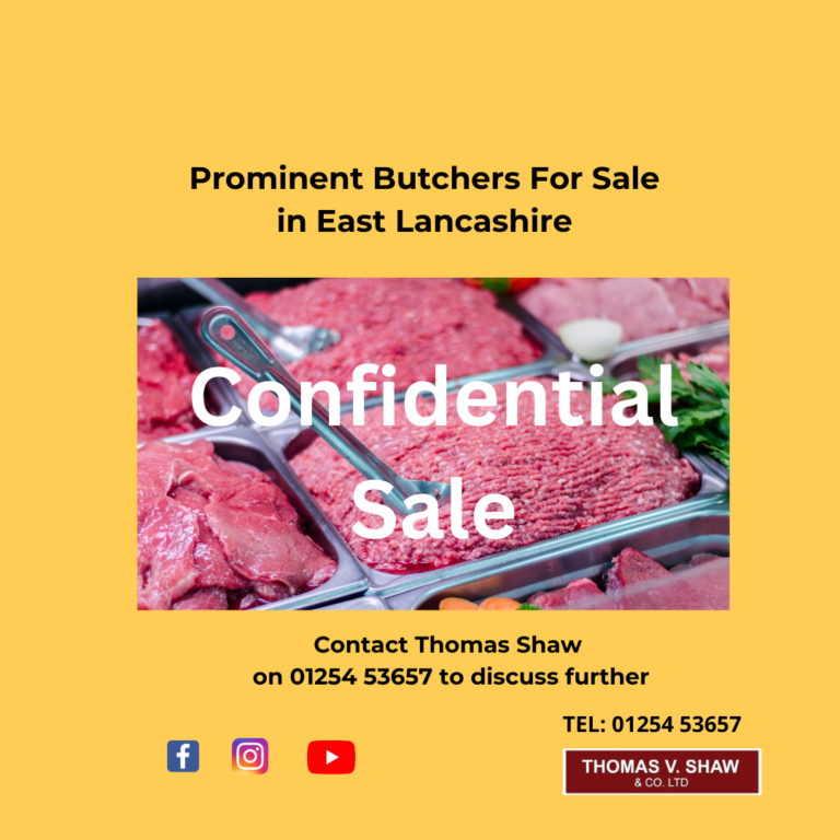 _INS - Prominent Butchers For Sale in East Lancashire